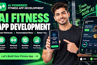 develop ai fitness mobile app gym trainer app workout app, health fitness app