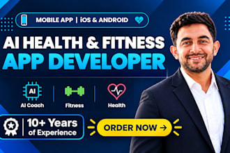 develop ai fitness mobile app gym trainer app workout app, health fitness app