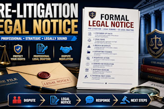 draft a formal legal notice before legal action as a US lawyer