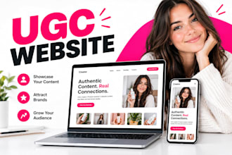 build a ugc website and ugc creator portfolio to land brand deals
