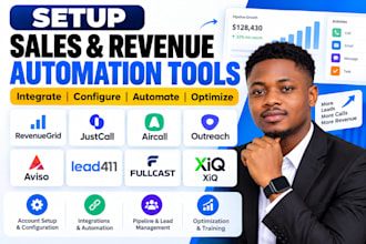 setup revenue grid justcall aircall outreach aviso lead411 fullcast xiq