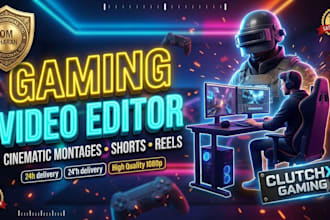 design 3d gaming youtube thumbnail and banner