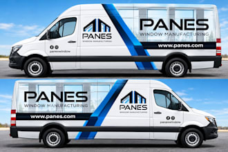 design sprinter van wrap design delivery fleet branding print ready van graphics