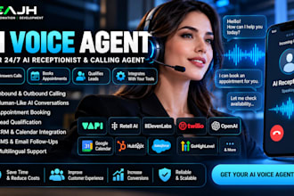 build ai voice agent, vapi retell receptionist and calling bot