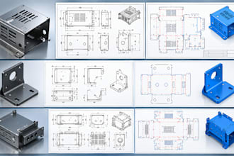 design sheet metal 3d cad models dxf flat patterns and fabrication drawings step