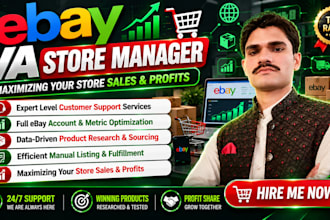 be your ebay VA, ebay store manager, inventory manager and ebay lister
