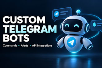 build a custom telegram bot with commands and API integration
