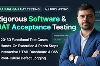 do manual QA software testing and uat acceptance test cases