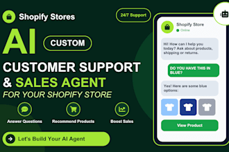 build an ai customer support and sales agent for your shopify store