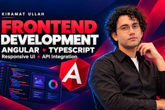 build angular frontend with responsive forms and rest api integration