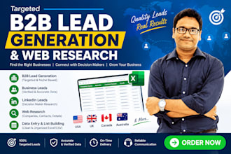 provide b2b lead generation and web research