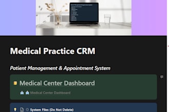 create a custom notion dashboard and CRM