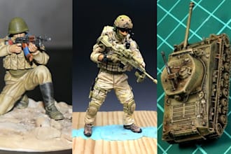 3d print and paint military historical miniature painting soldier tank stl resin