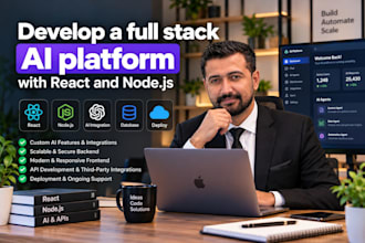 develop a full stack ai platform with react and node