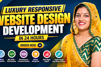 build a luxury website design and website development