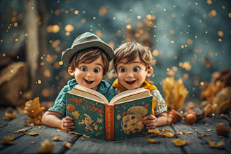 children book illustrations and children book cover