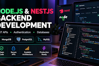 build a rest API using nodejs, express or nestjs