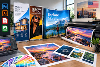design large format print artwork and trade show banners