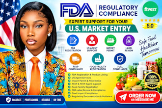 do fda registration,US agent,import permit,label review, fsvp and food facility