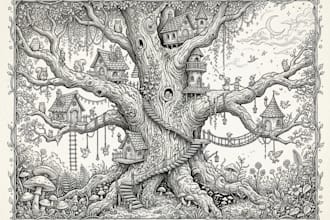 illustrate anything for you using line art