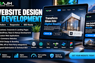 design and develop modern react nextjs wordpress business website