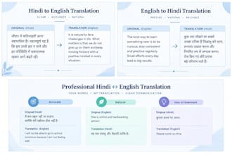 manually translate hindi to english and english to hindi