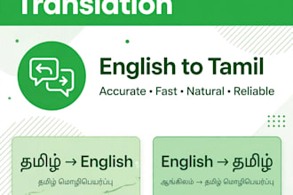 accurately translate english to tamil and tamil to english