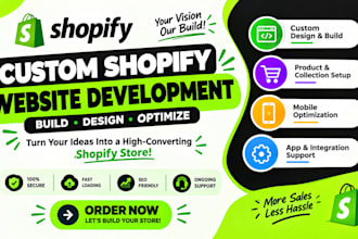 build custom automated france shopify website development redesign shopify store