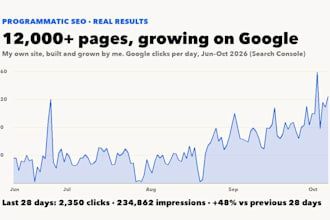build a programmatic seo website with thousands of pages for google