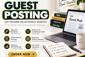 publish guest posts on high authority websites