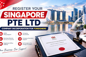 register a company in singapore, incorporation of pte ltd,offshore, director