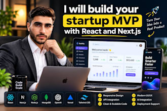 build your startup mvp with react and nextjs