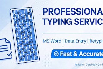 do fast typing work data entry and ms word typing