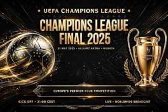 design professional football flyer, matchday poster and sports graphics