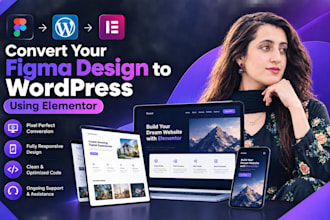convert your figma design to wordpress using elementor