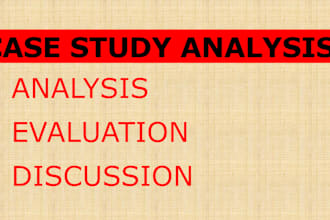 analyse, evaluate and discuss the presented case study