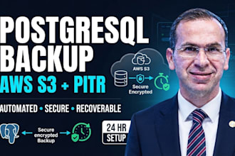 set up automated postgresql backups to AWS s3 with pitr
