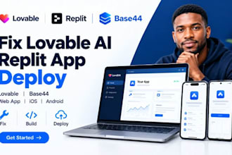 fix lovable ai replit app deploy lovable base44 web app ios android app store
