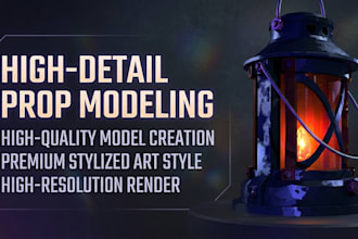 create stylized 3d game assets and low poly props in blender
