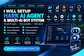 hark ai agent setup grok main bot claude opus muse ai dots gemini4 argon hermes