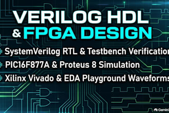 do verilog hdl, fpga design, and proteus simulation