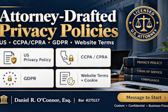 draft a custom US privacy policy for your website or app