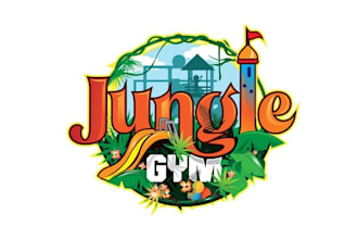design colorful kids indoor playground logo