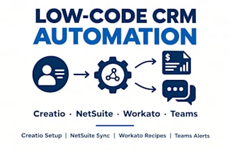 set up creatio teams netsuite workato copilot for lowcode CRM automation