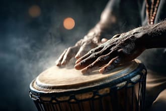 record djembe, guzheng, sitar, cello, tabla for your track