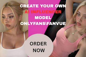 create an ai professional fanvue onlyfans influencer model