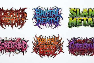 design death metal brutal death slam metal goregrind logo