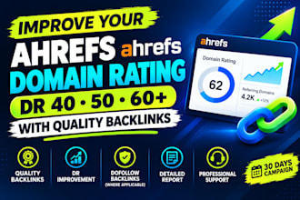 improve your ahrefs DR 60 with quality backlinks