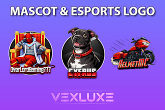 design a professional gaming mascot and esports logo