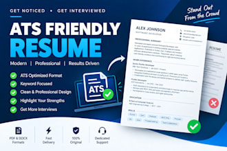 rewrite, edit and design a professional ats resume or CV